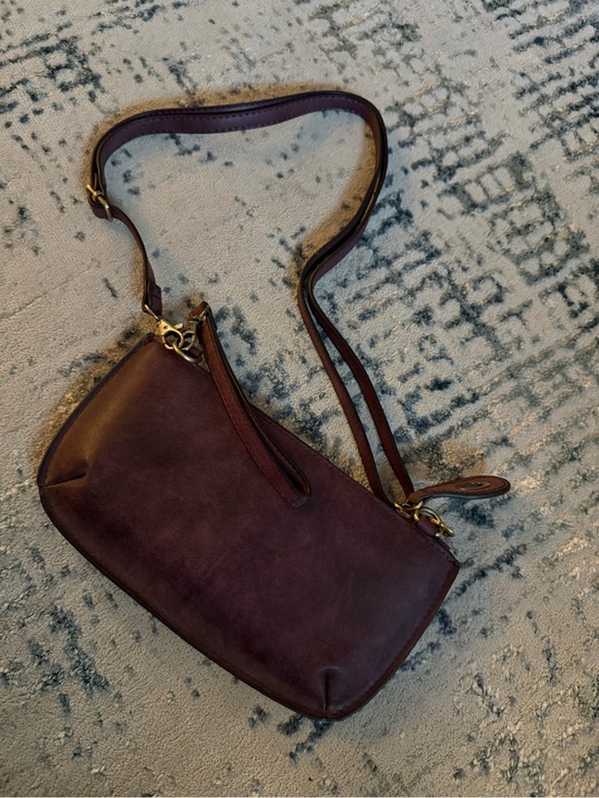JoJo Maman Bebe Handbags - JoJo Maman Bebe Leather Crossbody in Burgundy